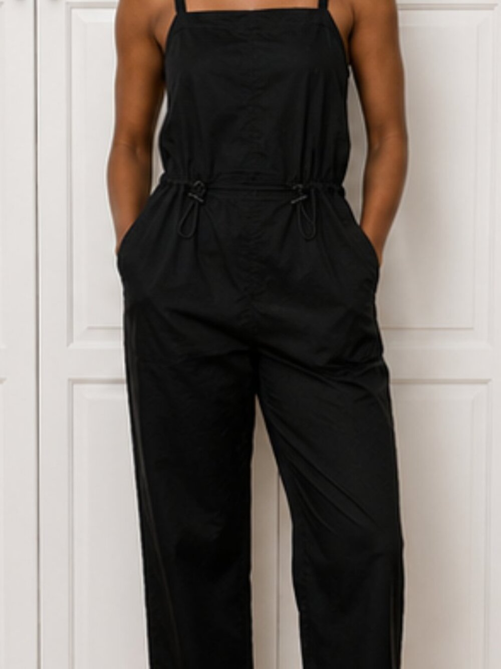 Pistola Black Utility Jumpsuit Size Medium Cargo Romper Cottagecore Safari